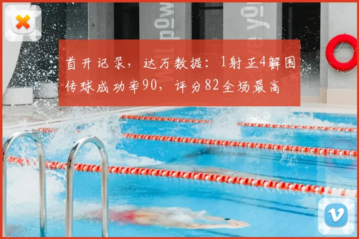 首开记录,达万数据:1射正4解围传球成功率90,评分82全场最高