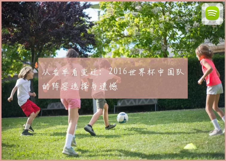 从名单看变迁：2016世界杯中国队的阵容选择与遗憾