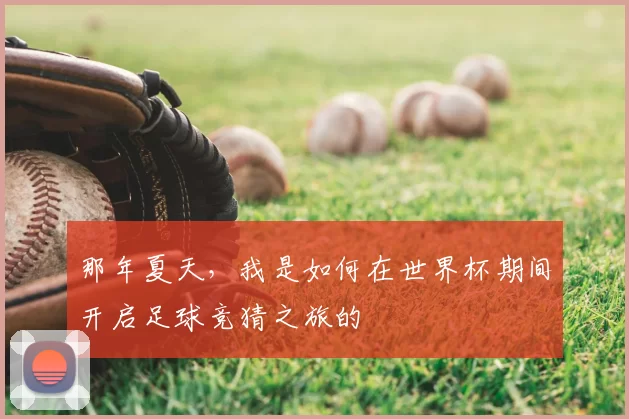 那年夏天,我是如何在世界杯期间开启足球竞猜之旅的